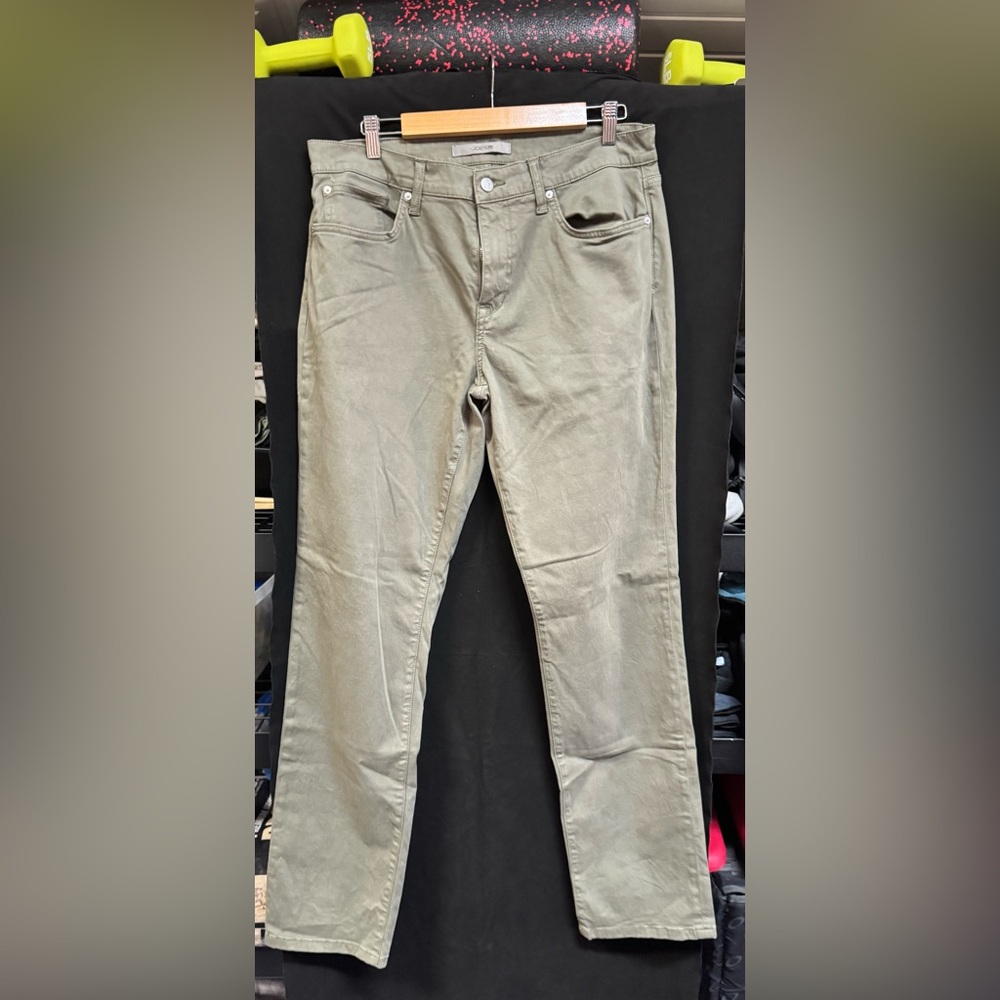 Joe's Jeans Olive Green The Brixton Jeans  34x34